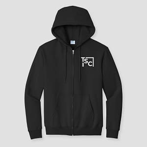 Black Zip Up Hoodie